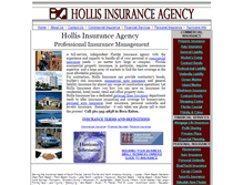 Tablet Screenshot of hollisinsurance.com